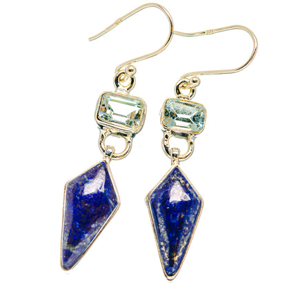 Lapis Lazuli Earrings handcrafted by Ana Silver Co - EARR427653 - Photo 2