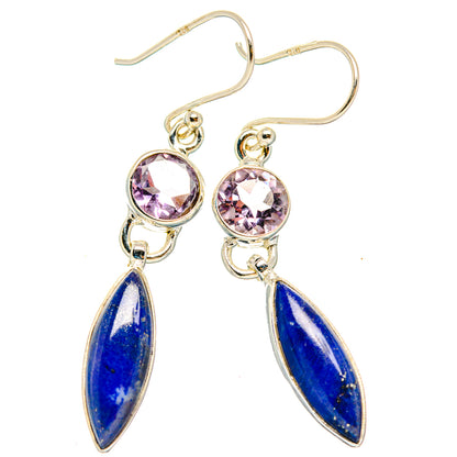 Lapis Lazuli Earrings handcrafted by Ana Silver Co - EARR427657 - Photo 2