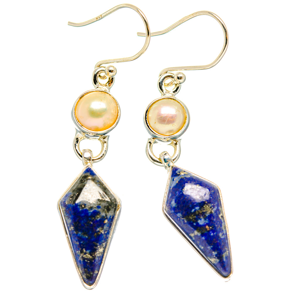 Lapis Lazuli Earrings handcrafted by Ana Silver Co - EARR427668 - Photo 2