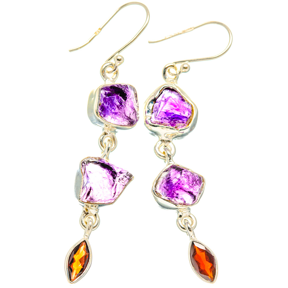 Amethyst Earrings handcrafted by Ana Silver Co - EARR427669 - Photo 2