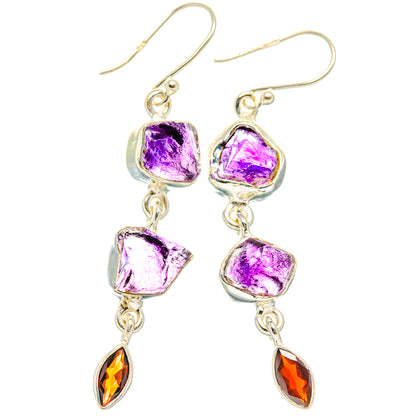 Amethyst Earrings handcrafted by Ana Silver Co - EARR427669 - Photo 2