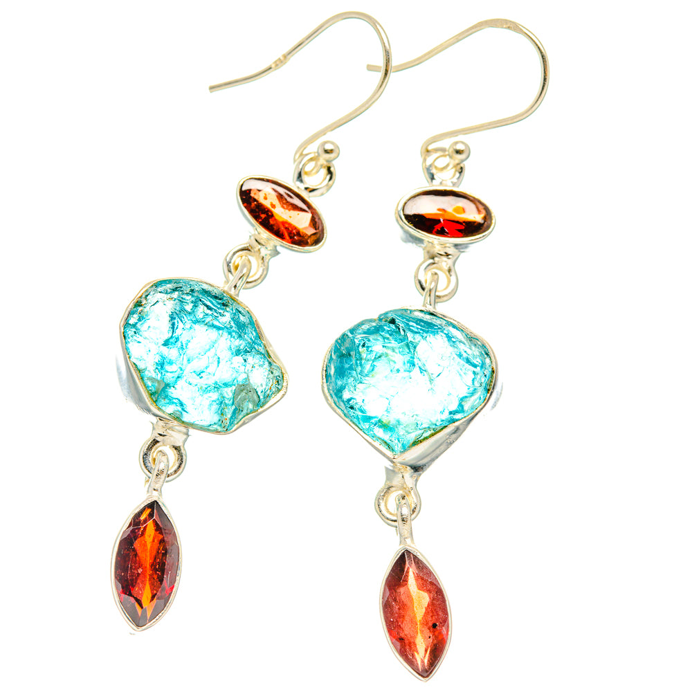 Apatite Earrings handcrafted by Ana Silver Co - EARR427673 - Photo 2