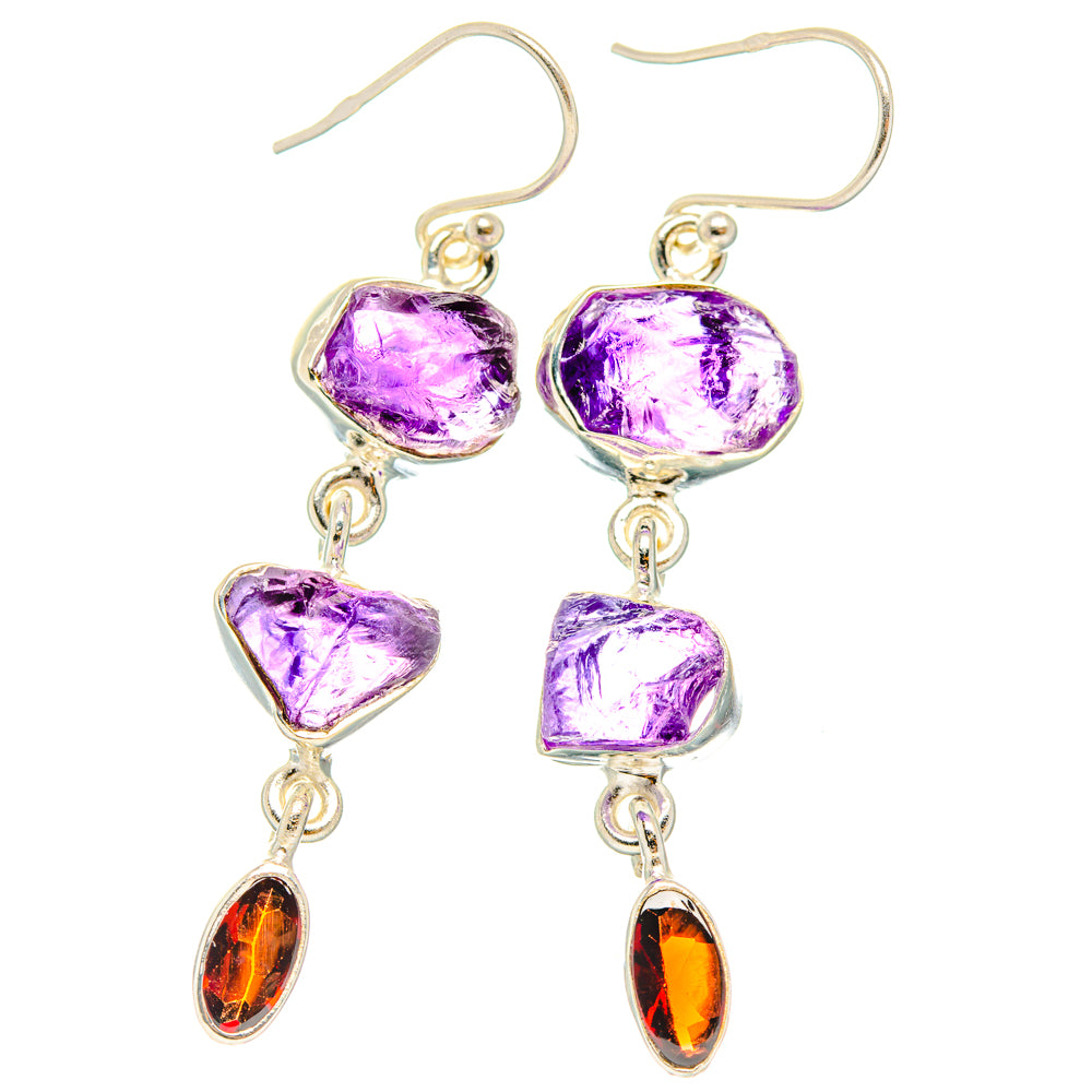 Amethyst Earrings handcrafted by Ana Silver Co - EARR427678 - Photo 2