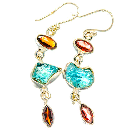 Apatite Earrings handcrafted by Ana Silver Co - EARR427679 - Photo 2