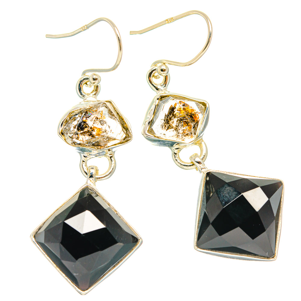 Black Onyx Earrings handcrafted by Ana Silver Co - EARR427681 - Photo 2