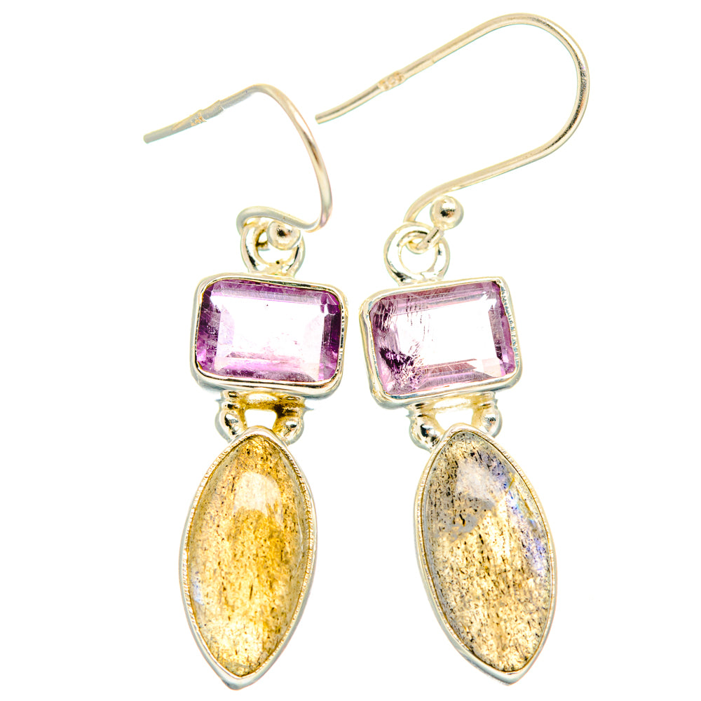 Labradorite Earrings handcrafted by Ana Silver Co - EARR427691 - Photo 2