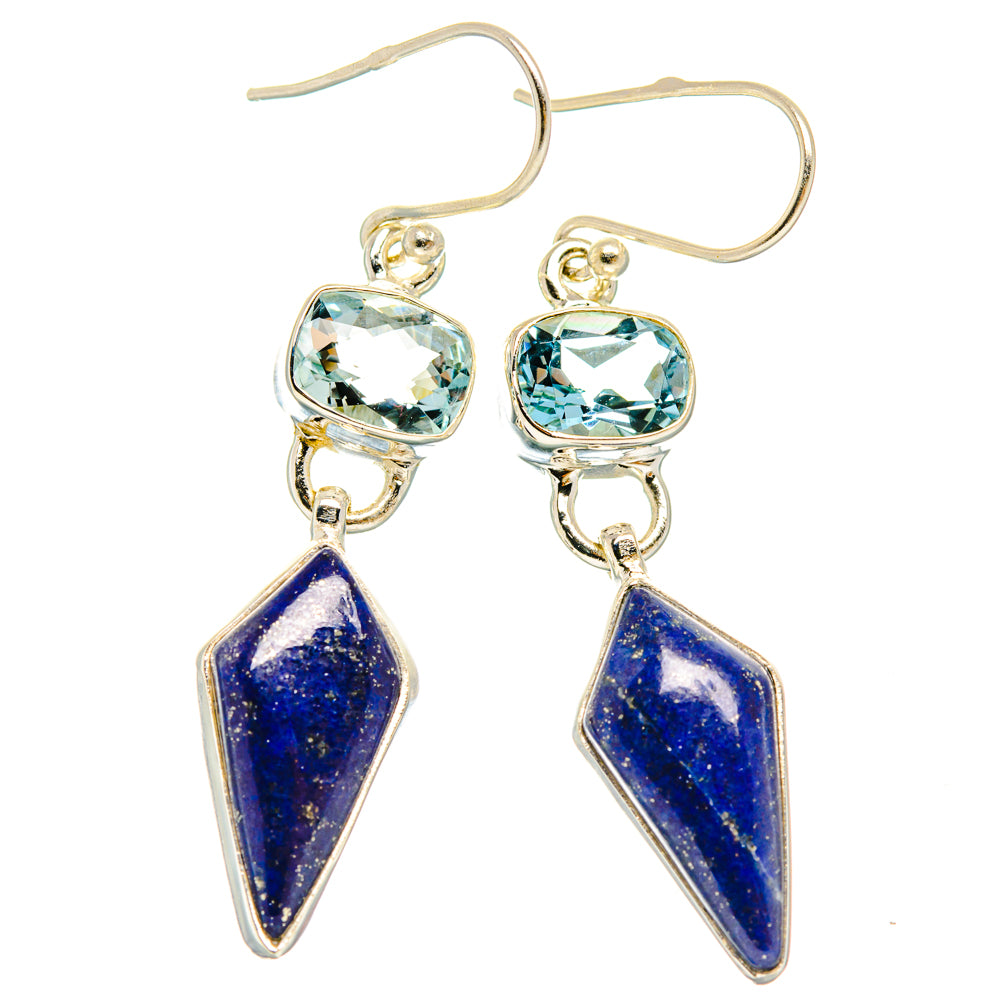 Lapis Lazuli Earrings handcrafted by Ana Silver Co - EARR427693 - Photo 2