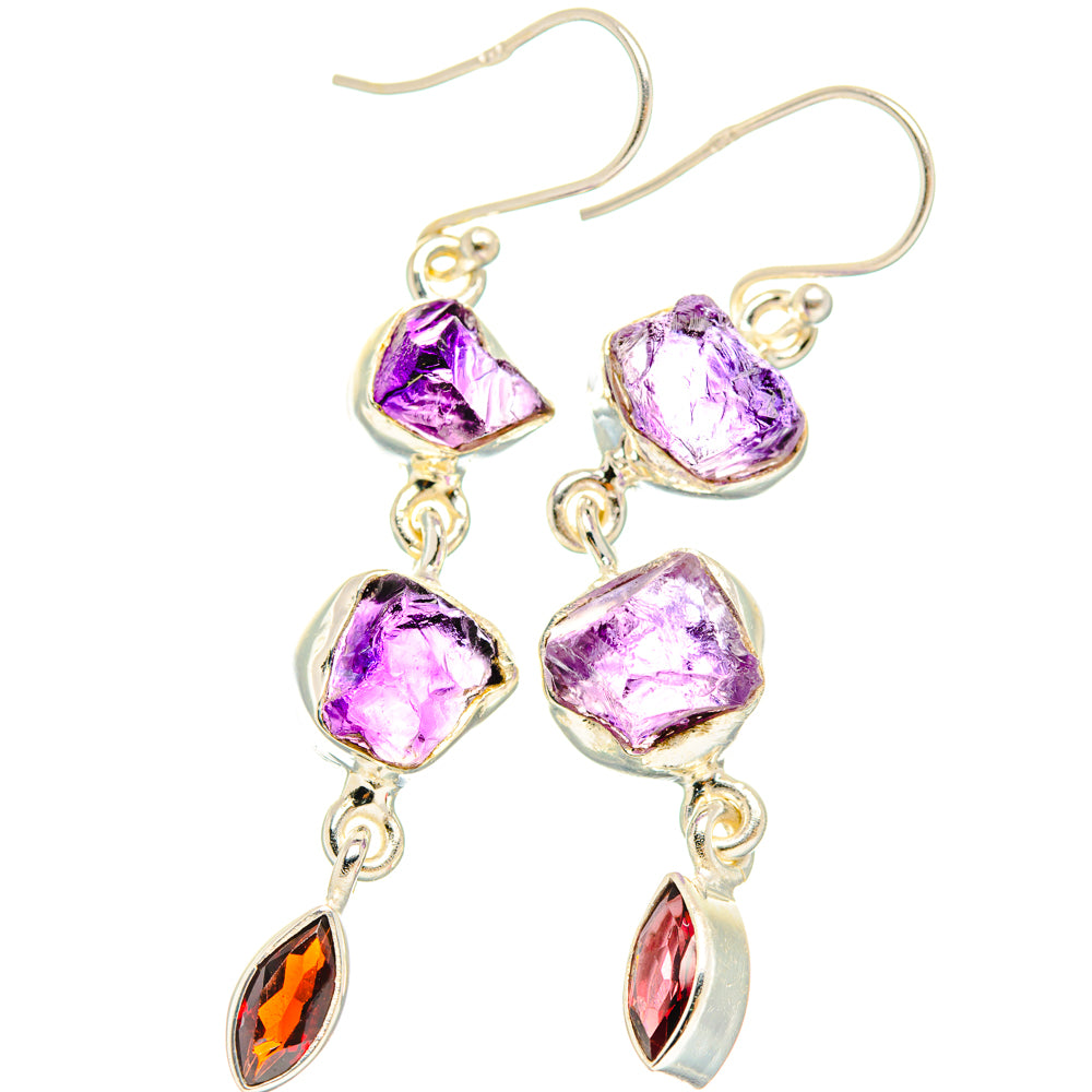 Amethyst Earrings handcrafted by Ana Silver Co - EARR427695 - Photo 2