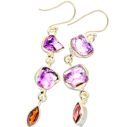 Amethyst Earrings handcrafted by Ana Silver Co - EARR427695 - Photo 2