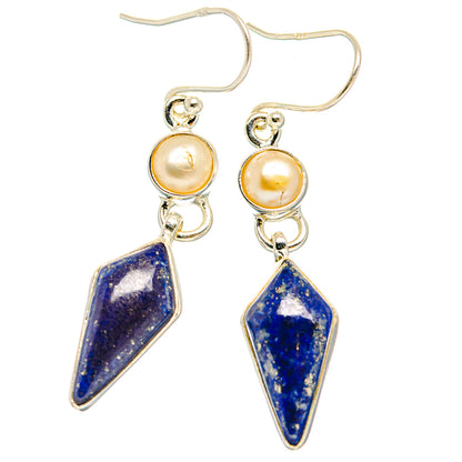 Lapis Lazuli Earrings handcrafted by Ana Silver Co - EARR427698 - Photo 2