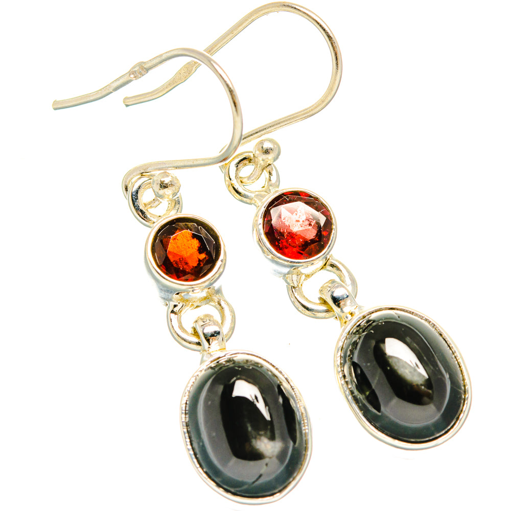 Star Diopside Earrings handcrafted by Ana Silver Co - EARR427702 - Photo 2