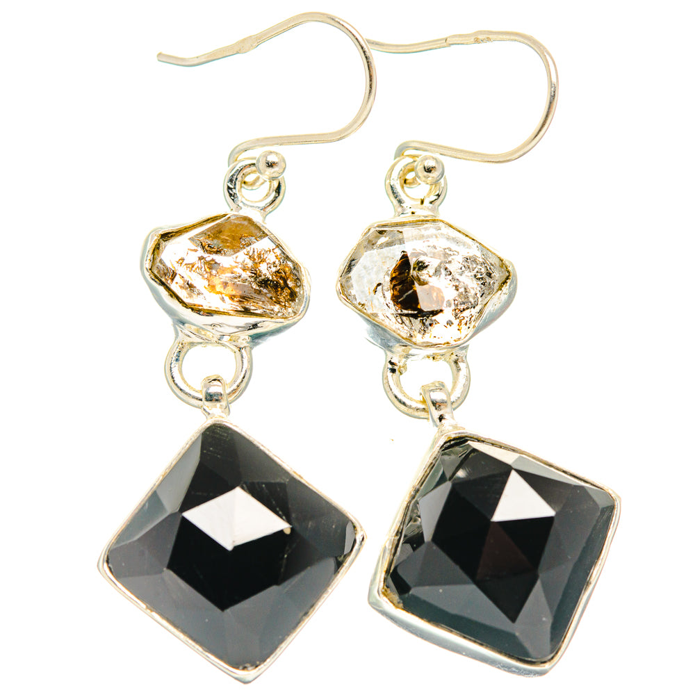 Black Onyx Earrings handcrafted by Ana Silver Co - EARR427703 - Photo 2