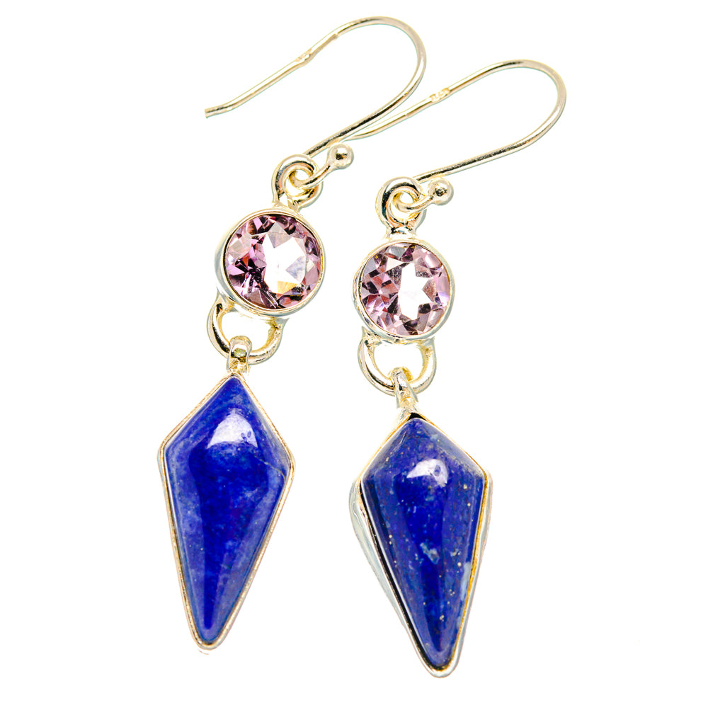 Lapis Lazuli Earrings handcrafted by Ana Silver Co - EARR427709 - Photo 2