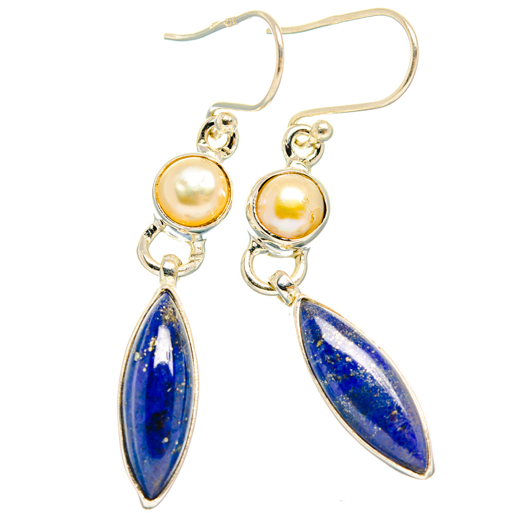 Lapis Lazuli Earrings handcrafted by Ana Silver Co - EARR427713 - Photo 2