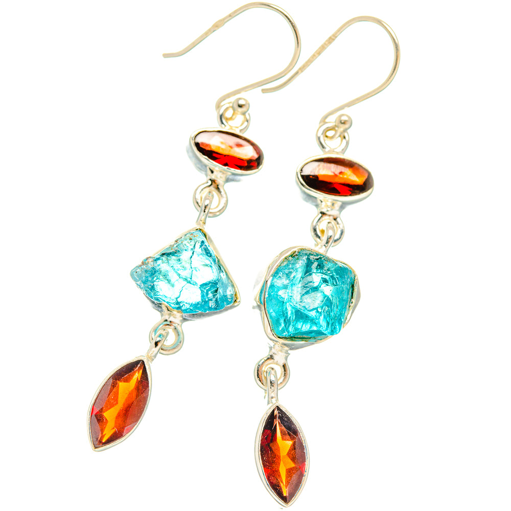 Apatite Earrings handcrafted by Ana Silver Co - EARR427725 - Photo 2