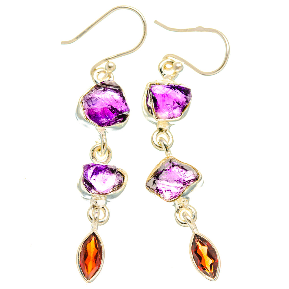 Amethyst Earrings handcrafted by Ana Silver Co - EARR427740 - Photo 2