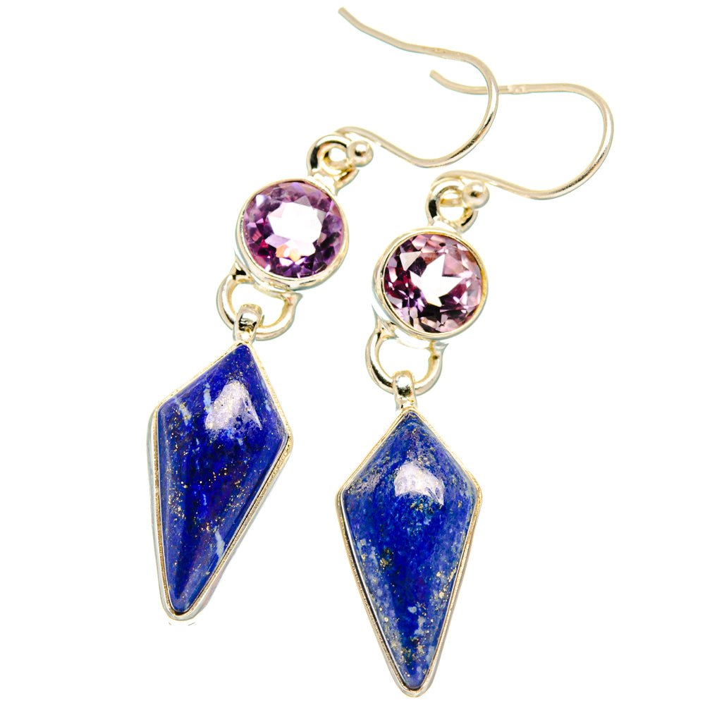 Lapis Lazuli Earrings handcrafted by Ana Silver Co - EARR427753 - Photo 2