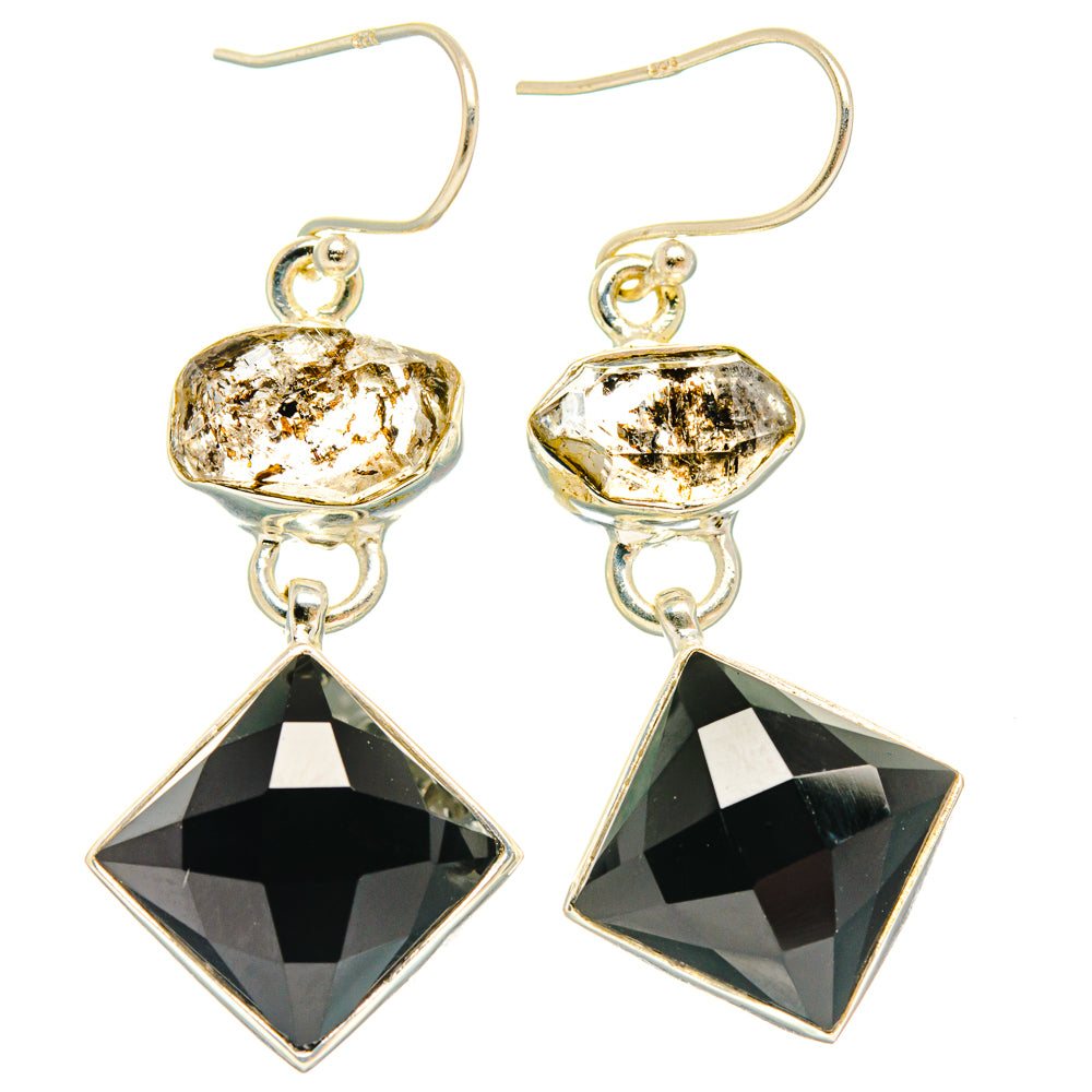 Black Onyx Earrings handcrafted by Ana Silver Co - EARR427754 - Photo 2