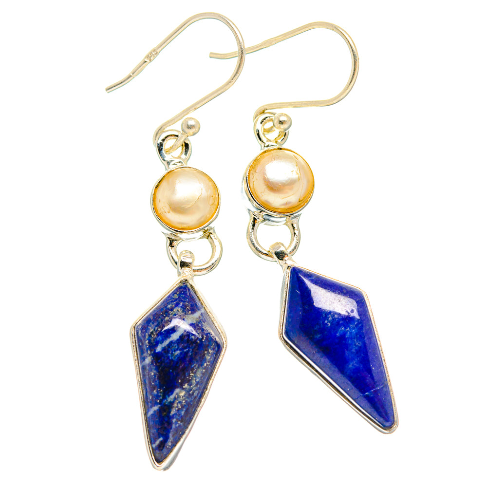 Lapis Lazuli Earrings handcrafted by Ana Silver Co - EARR427764 - Photo 2