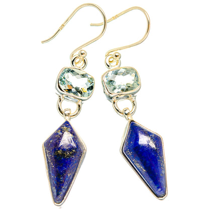 Lapis Lazuli Earrings handcrafted by Ana Silver Co - EARR427771 - Photo 2