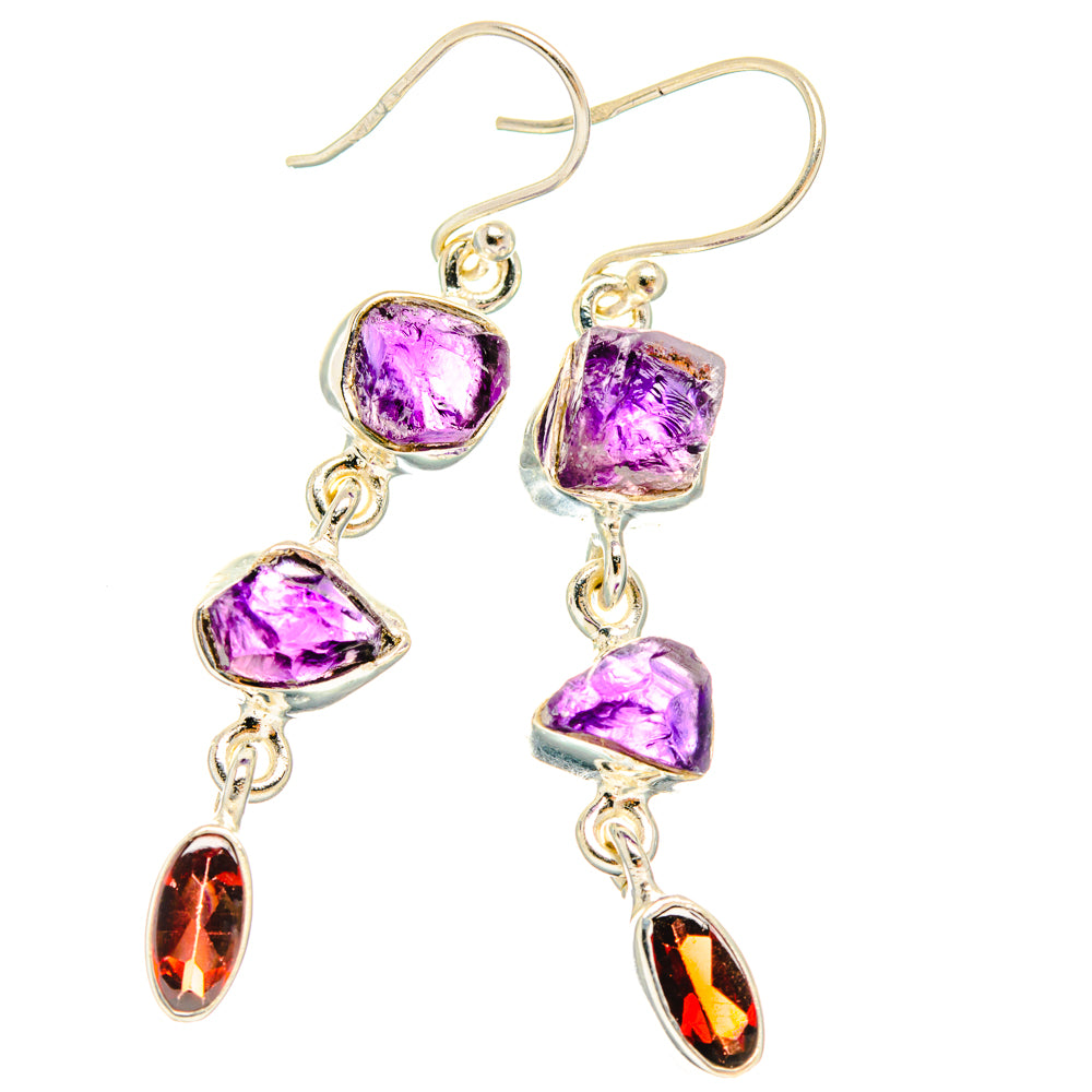 Amethyst Earrings handcrafted by Ana Silver Co - EARR427776 - Photo 2