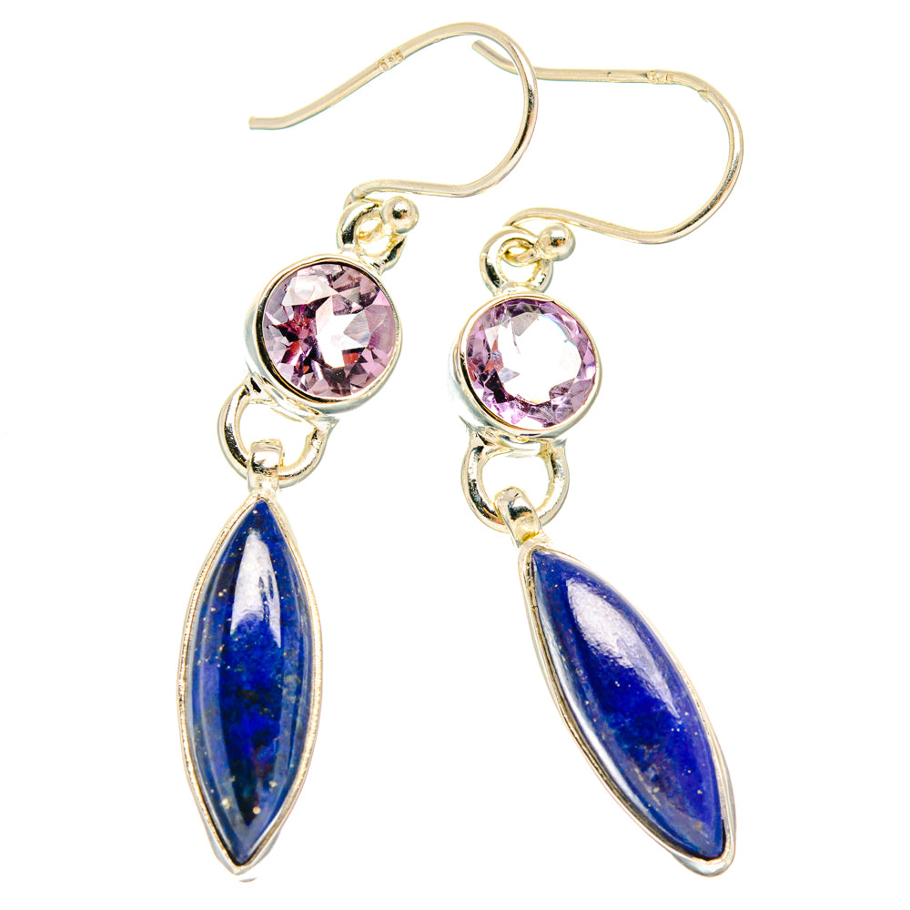 Lapis Lazuli Earrings handcrafted by Ana Silver Co - EARR427777 - Photo 2