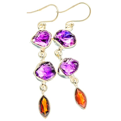 Amethyst Earrings handcrafted by Ana Silver Co - EARR427780 - Photo 2