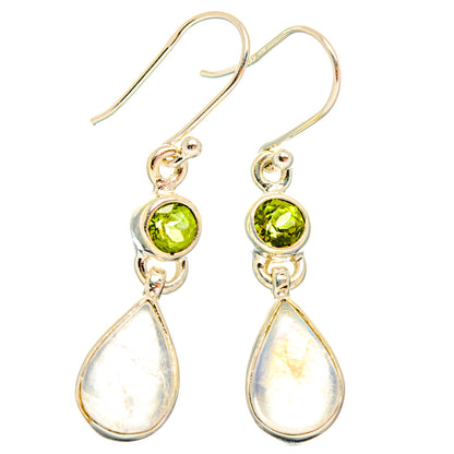 Rainbow Moonstone Earrings handcrafted by Ana Silver Co - EARR427794 - Photo 2