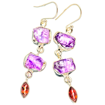 Amethyst Earrings handcrafted by Ana Silver Co - EARR427803 - Photo 2