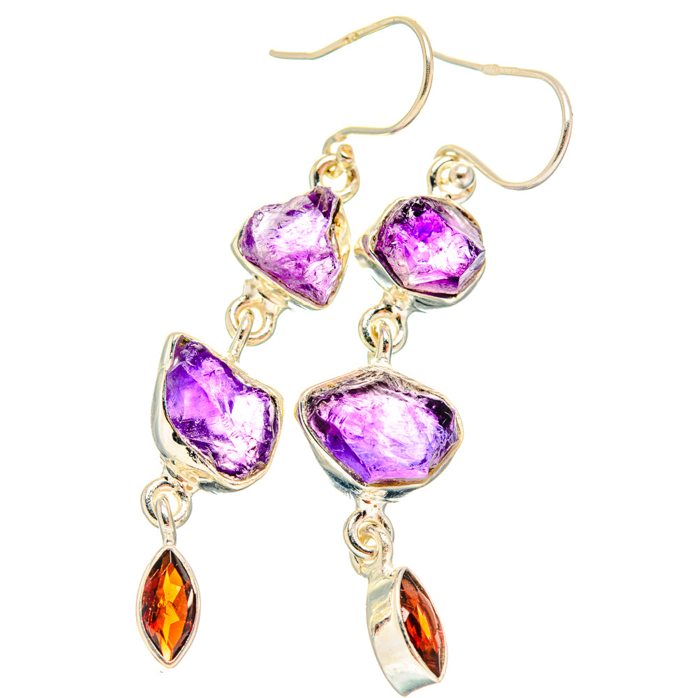 Amethyst Earrings handcrafted by Ana Silver Co - EARR427807 - Photo 2