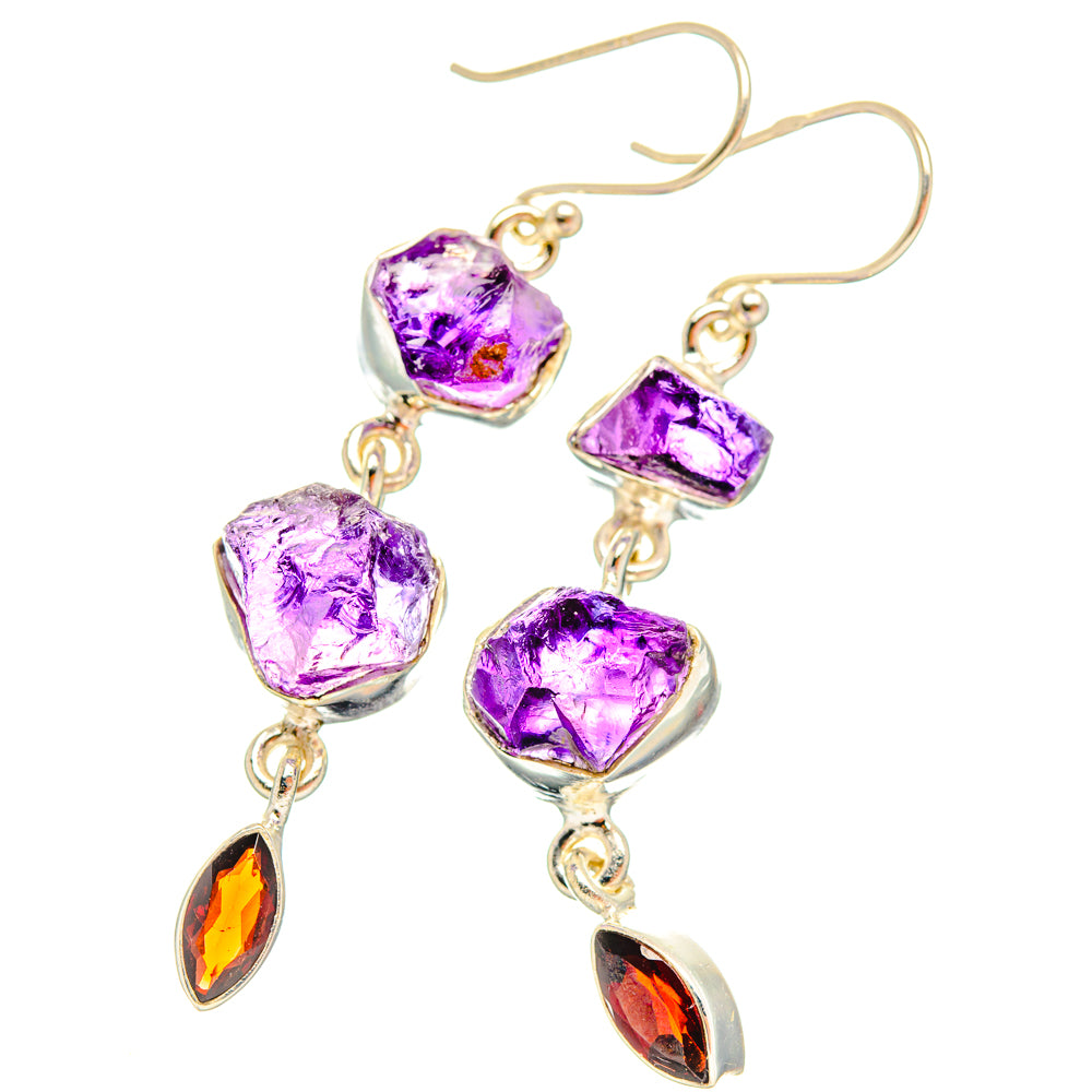 Amethyst Earrings handcrafted by Ana Silver Co - EARR427815 - Photo 2