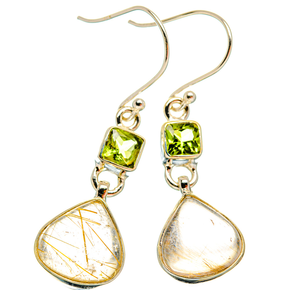 Rutilated Quartz Earrings handcrafted by Ana Silver Co - EARR427824 - Photo 2