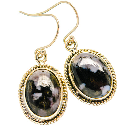 Gabbro Stone Earrings handcrafted by Ana Silver Co - EARR427827 - Photo 2