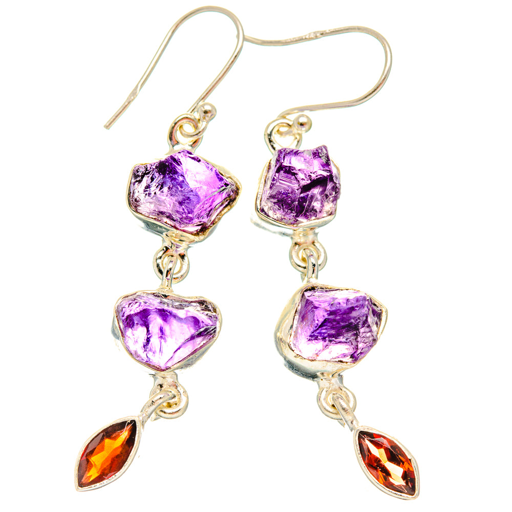 Amethyst Earrings handcrafted by Ana Silver Co - EARR427830 - Photo 2