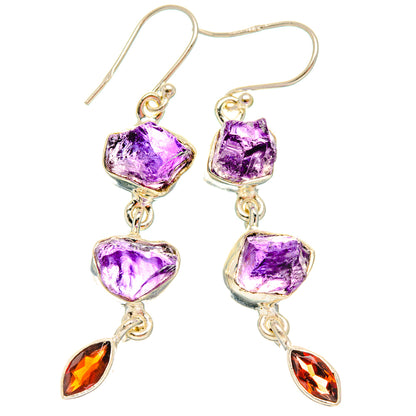 Amethyst Earrings handcrafted by Ana Silver Co - EARR427830 - Photo 2