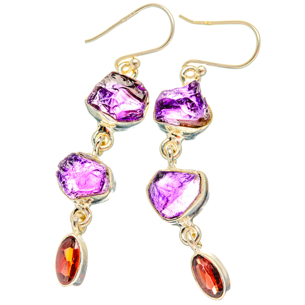 Amethyst Earrings handcrafted by Ana Silver Co - EARR427832 - Photo 2