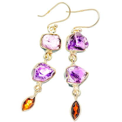 Amethyst Earrings handcrafted by Ana Silver Co - EARR427837 - Photo 2
