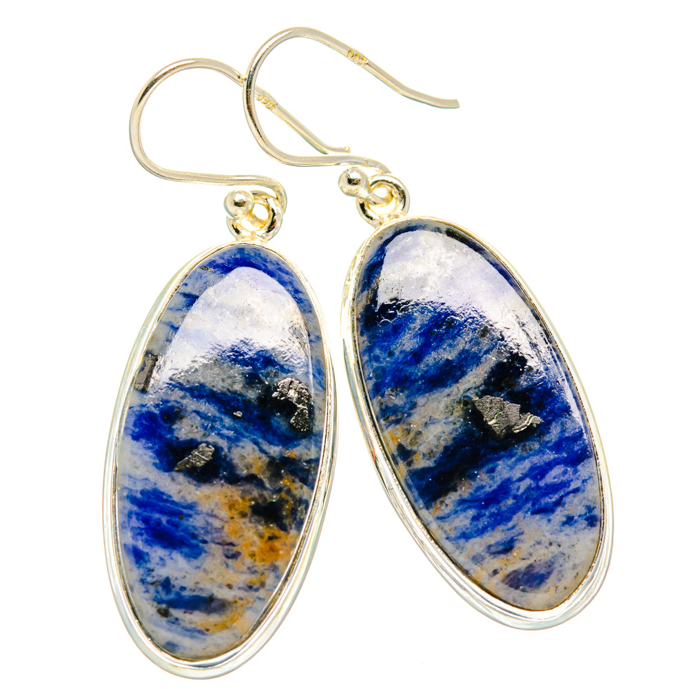 Sodalite Earrings handcrafted by Ana Silver Co - EARR427838 - Photo 2