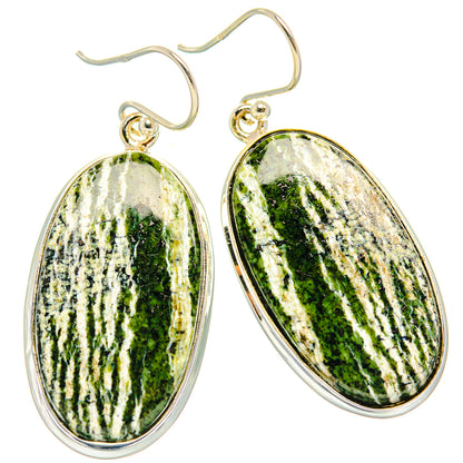 Green Swiss Opal Earrings handcrafted by Ana Silver Co - EARR427841 - Photo 2