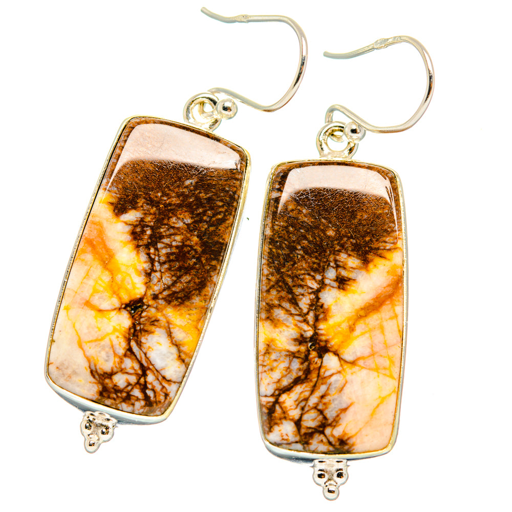 Dendritic Agate Earrings handcrafted by Ana Silver Co - EARR427843 - Photo 2