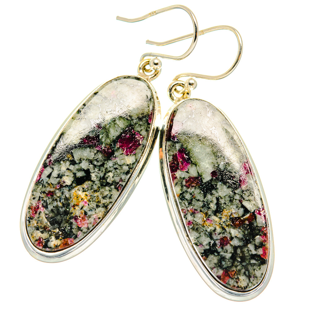 Russian Eudialyte Earrings handcrafted by Ana Silver Co - EARR427848 - Photo 2