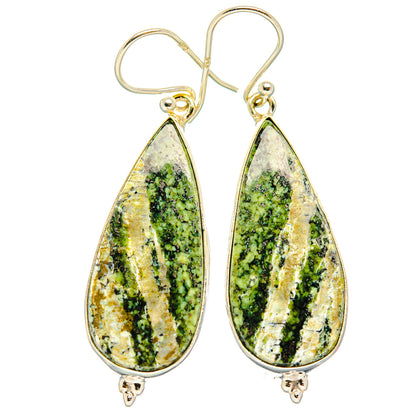 Green Swiss Opal Earrings handcrafted by Ana Silver Co - EARR427849 - Photo 2