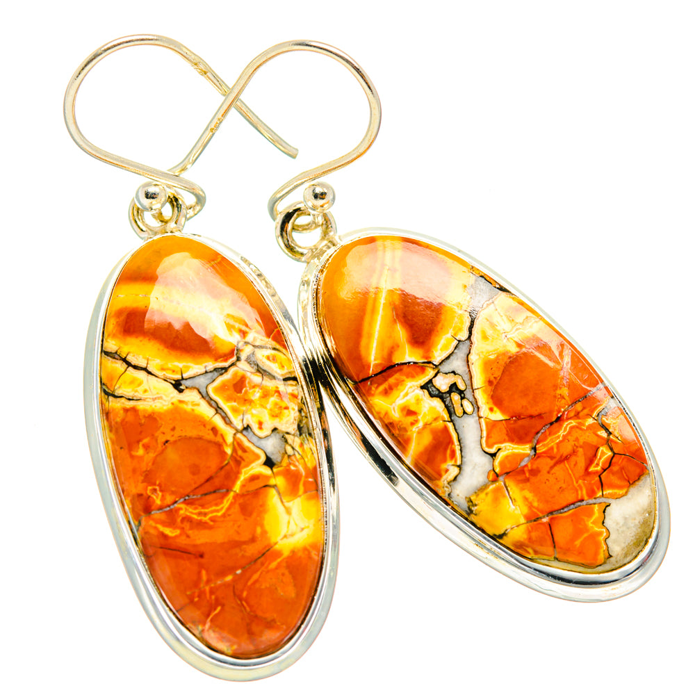 Maligano Jasper Earrings handcrafted by Ana Silver Co - EARR427851 - Photo 2