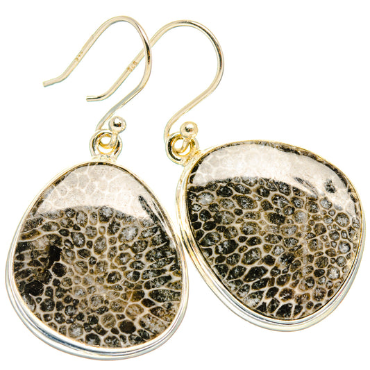 Stingray Coral Earrings handcrafted by Ana Silver Co - EARR427854 - Photo 2