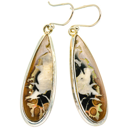 Septarian Geode Earrings handcrafted by Ana Silver Co - EARR427856 - Photo 2