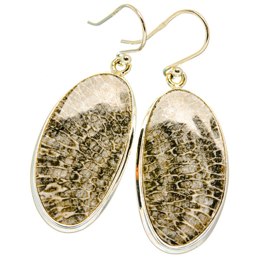 Stingray Coral Earrings handcrafted by Ana Silver Co - EARR427863 - Photo 2