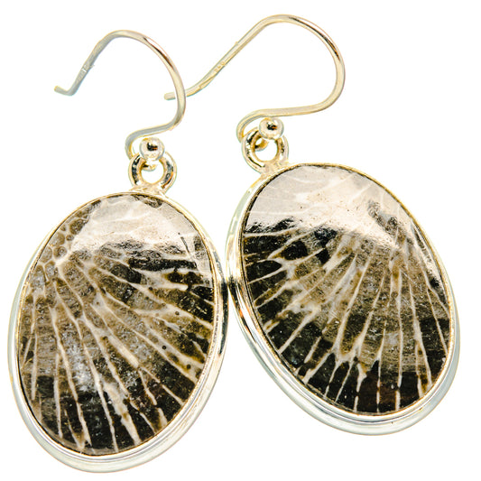 Stingray Coral Earrings handcrafted by Ana Silver Co - EARR427865 - Photo 2