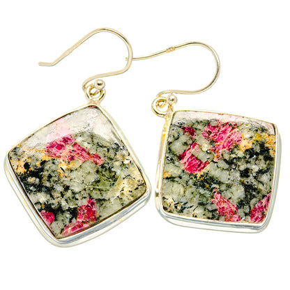 Russian Eudialyte Earrings handcrafted by Ana Silver Co - EARR427871 - Photo 2