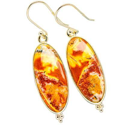 Maligano Jasper Earrings handcrafted by Ana Silver Co - EARR427873 - Photo 2