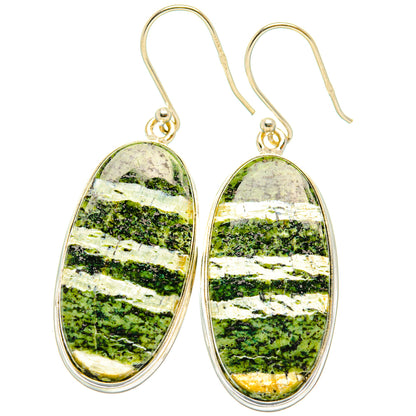 Green Swiss Opal Earrings handcrafted by Ana Silver Co - EARR427877 - Photo 2